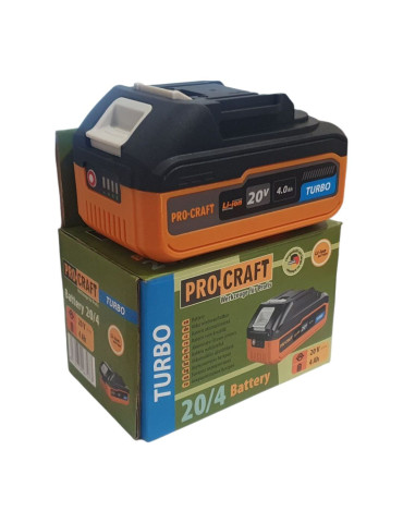 Аккумуляторная батарея PRO-CRAFT turbo 20 вольт 4Ач Li-ion