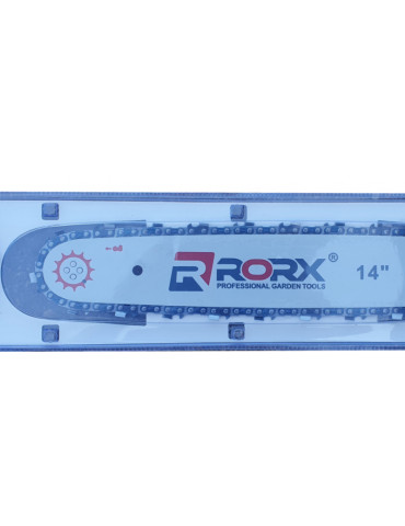 Комплект шина RORX 14" 35см 3/8 50зв. паз 1.3мм + цепь 50зв. 2шт