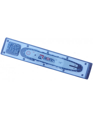 Комплект шина RORX 14" 35см 3/8 50зв. паз 1.3мм + цепь 50зв. 2шт