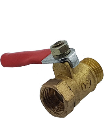 Кран компрессора 1/4" внутренняя - 1/4" наружная 