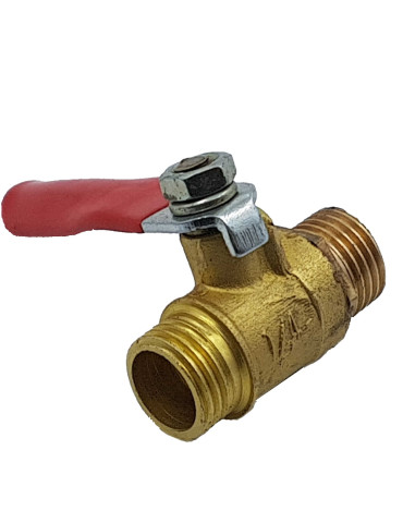 Кран компрессора 1/4" наружная - 1/4"наружная 