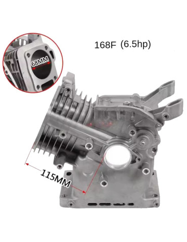 Блок двигателя генератора 168F ø68мм 6.5Hp