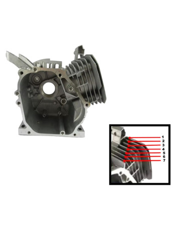 Блок двигателя генератора 168F ø68мм 6.5Hp