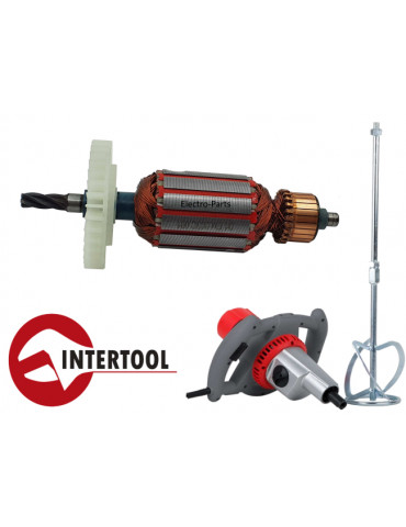 Якорь миксер строительный электрический INTERTOOL DT-0130