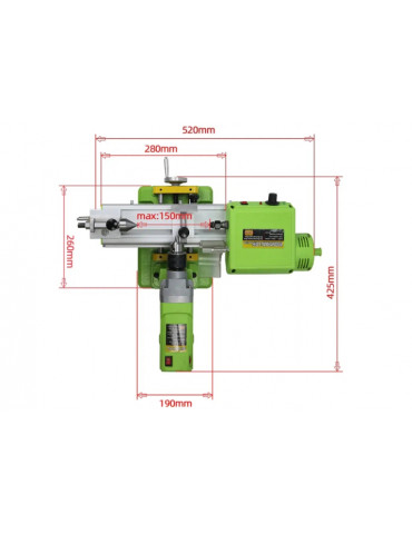 Миниатюрный токарный станок BG-3309